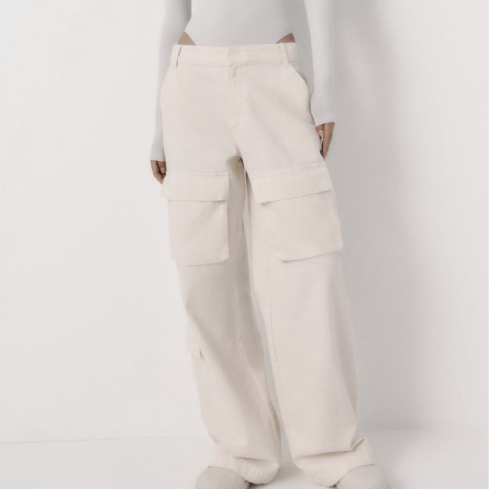 Zara full length cargo pants